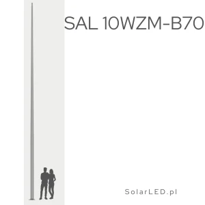 Słup aluminiowy SAL 10WZM-B70