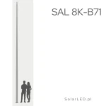 Słup aluminiowy SAL 8K-B71