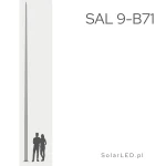Słup aluminiowy SAL 9K-B71